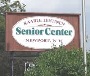 Newport NH Senior Center Sign
