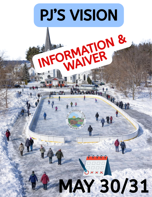 PJ skating rink fundraiser info and waiver